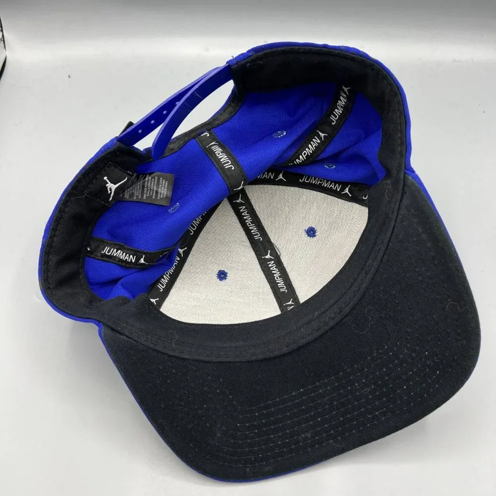 Air Jordan Hat Men Blue‎ Black Speckled Print Jumpman Snap Back Cap